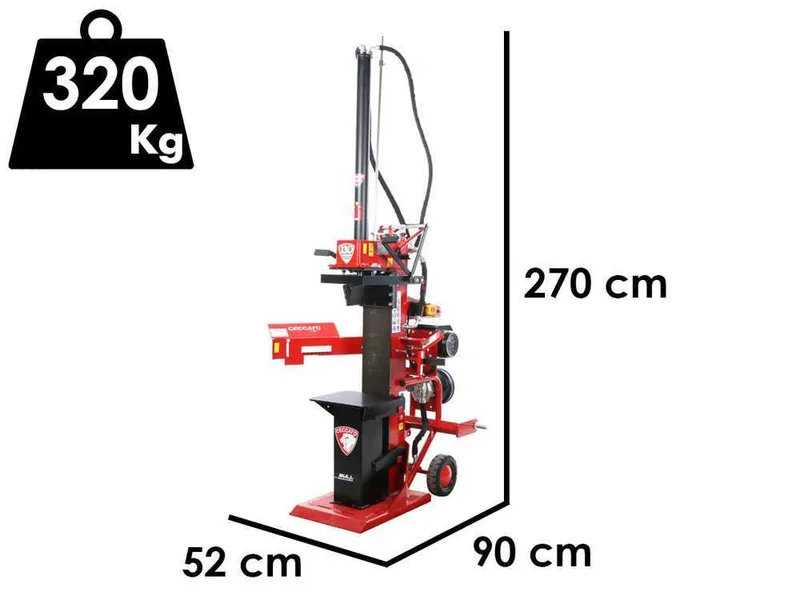 Ceccato olindo SPLET13TLT - Fendeuse à bois hybride - Électrique et à tracteur - Verticale