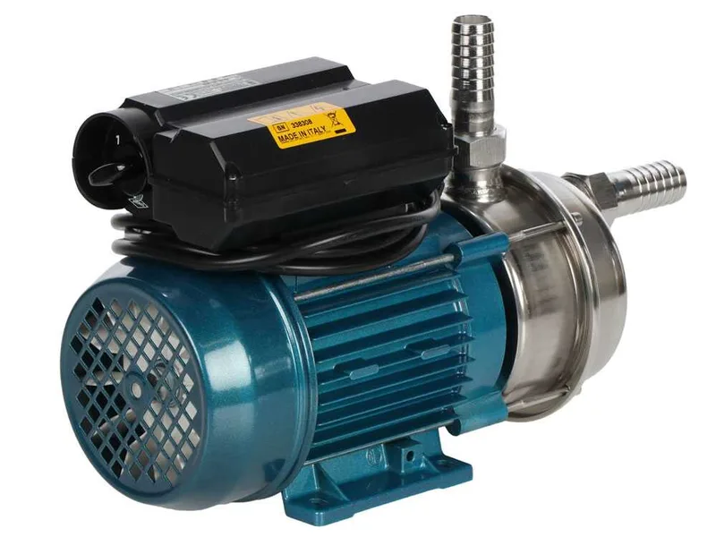 Tellarini ALM 25 MS - Pompe électrique de transfert en acier inoxydable - Raccord droits en acier inoxydable - Monophasé - 230 V - Choisissez vos raccords