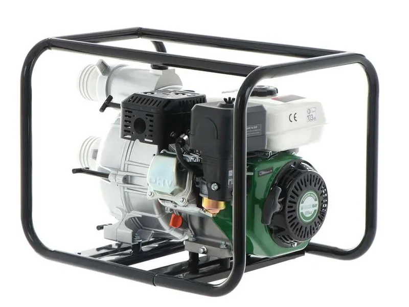 Motopompe thermique Greenbay GB-TWP 80 - Pour eaux chargées - avec des raccords de 80 mm
