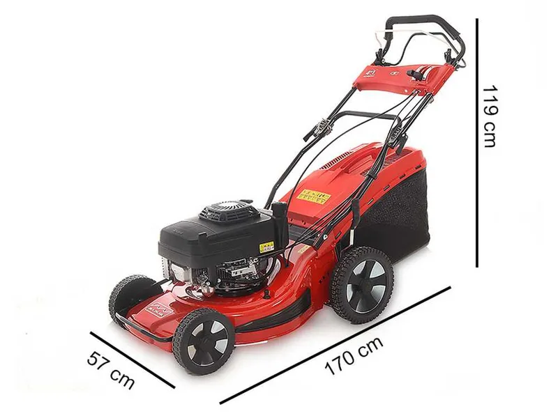 Marina Systems MA 55 SK 4-en-1 - Tondeuse à gazon thermique tractée - Moteur Kawasaki FJ180V