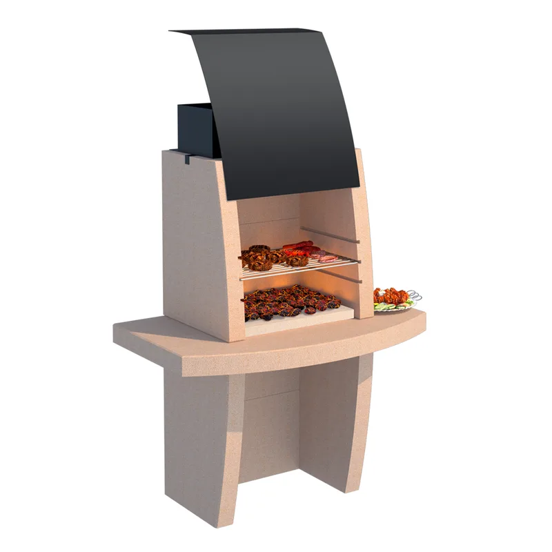 Linea VZ Formentera - Barbecue à bois et charbon en maçonnerie