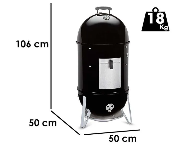 Weber Smokey Mountain Cooker - Barbecue fumoir à charbon - 47 cm