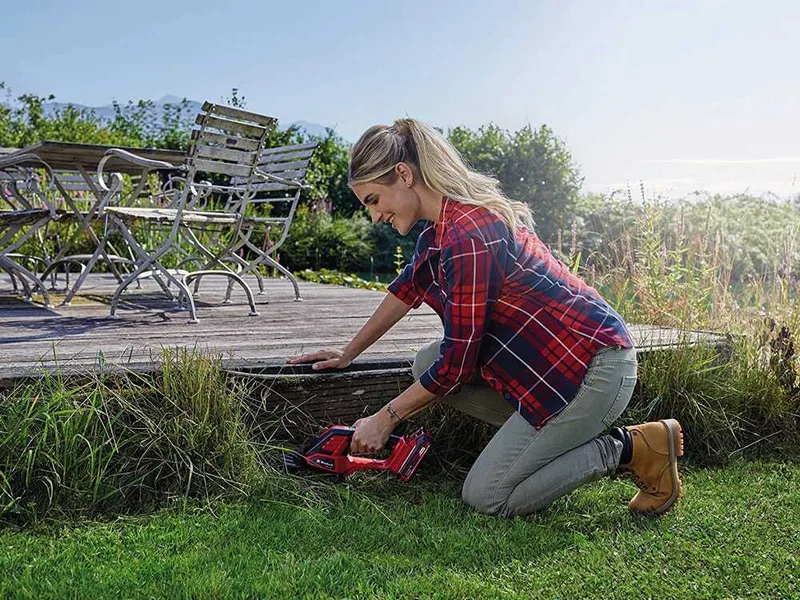 Einhell GE-CG 18/100 Li - Cisaille à gazon à batterie - Sculpte-haie - 18V 2.5Ah