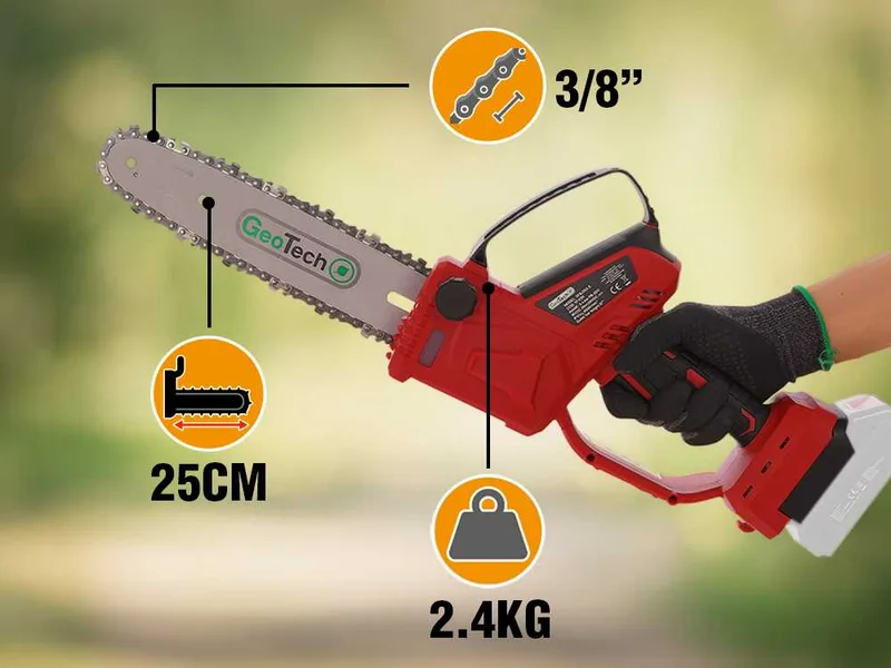 GeoTech X-Line PB-20V - Élagueuse sur batterie - 20 V