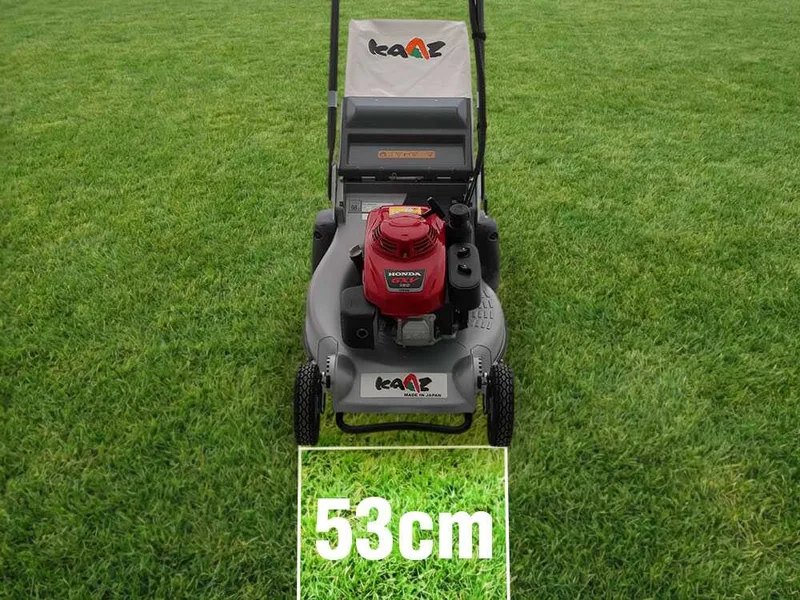 Kaaz lm 5360 hxar PRO hs - Tondeuse à gazon tractée - Honda gxv 160 - Coupe 53 cm - à cardan - Rouleau en métal