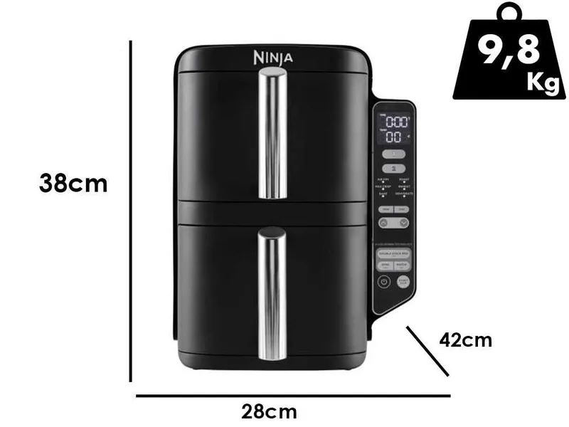 Ninja Double Stack SL300EU - Friteuse à air chaud 7,6 L