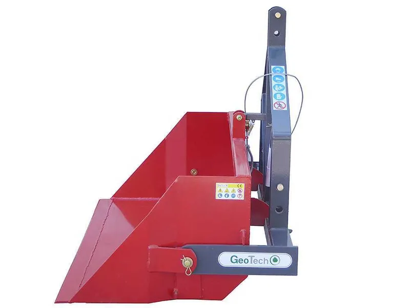 Godet postérieur pour tracteur GeoTech de 180 cm - Série lourde - Capacité charge 700 Kg