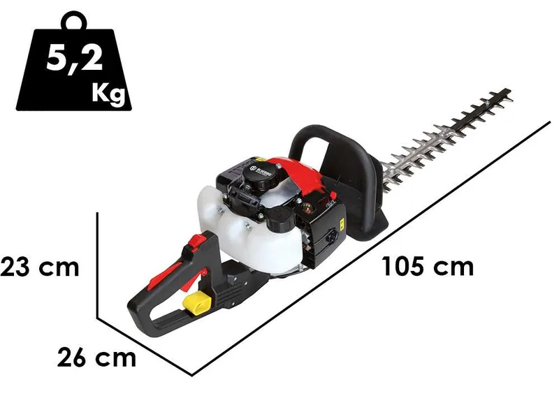 Blue Bird HT 261-J60 - Taille-haie thermique avec lame de 60 cm - 25,4 cm3