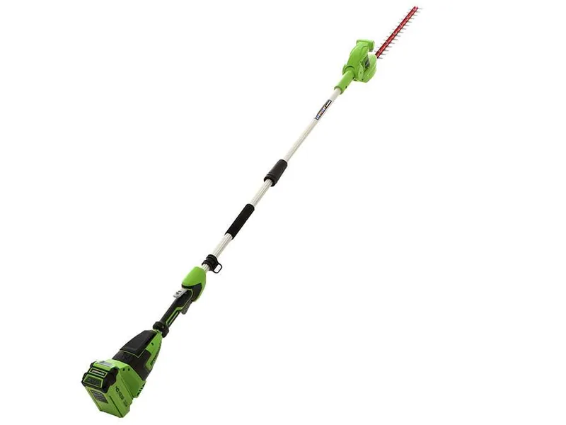 Greenworks G40PHA - Taille-haie sur perche de rallonge télescopique électrique orientable
