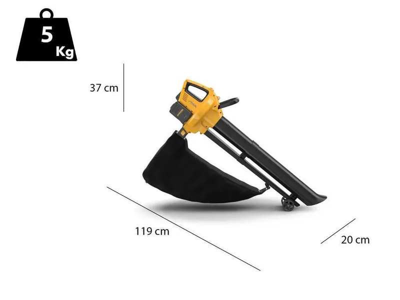 Stiga VS 100e - Souffleur aspirateur à batterie 20 V 4 Ah