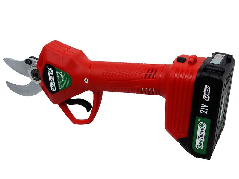 Sécateur électrique de coupe Geotech - MS 30 - 2 batteries 2 Ah et 18 V - Diamètre de coupe 30 mm