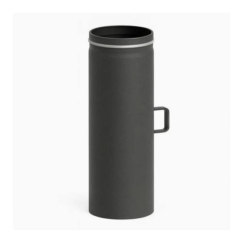 Raik tuyau LS diamètre 150x500x2,00mm rétreint avec modérateur de tirage gris