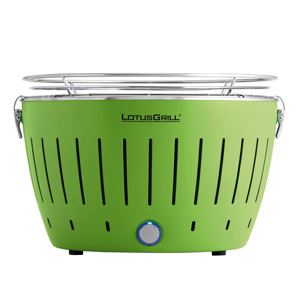 LotusGrill LG G34 U GR - Barbecue portable pour l'extérieur - Coque verte