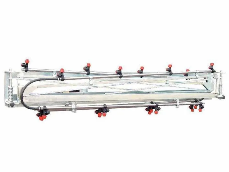 Rampe de désherbage mécanique galvanisée largeur 10 m avec 20 jets