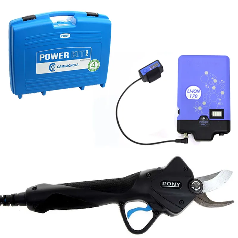 Sécateur électrique de taille Campagnola Pony PRO, à batterie - Power Kit 170 Evo - Diamètre de coupe 25 mm