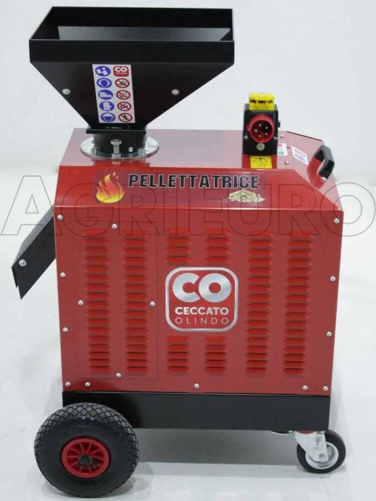 Ceccato Olindo Presse à pellets Triphasée 5,5 CV - Fabrication de pellets pour le chauffage