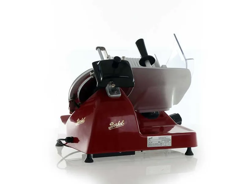 Trancheuse Berkel Pro Line XS25 rouge - Lame en acier chromé de 250 mm
