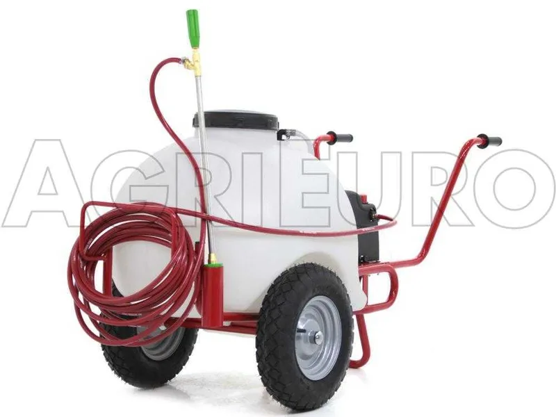 Pulvérisateur sur chariot à batterie 12V de 120 L PRO - Pompe de pulvérisation électrique avec attelage