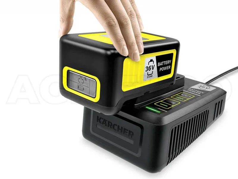 Starter Kit Chargeur et batterie Karcher de 36 V 2,5 Ah