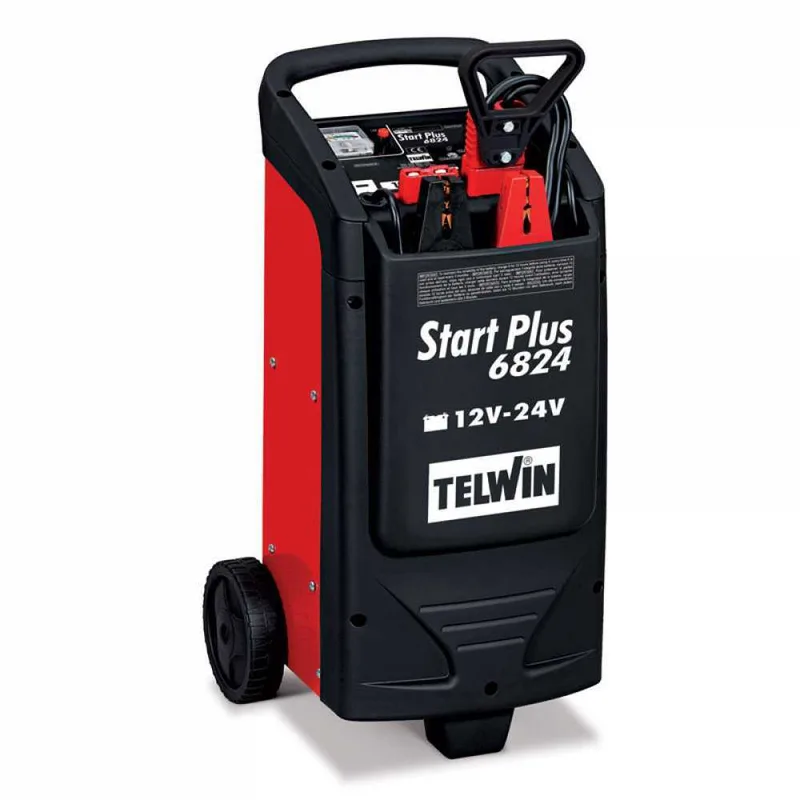 Telwin Start Plus 6824 - Démarreur à batterie - batteries 24V et 12V - chargeur de batterie inclus