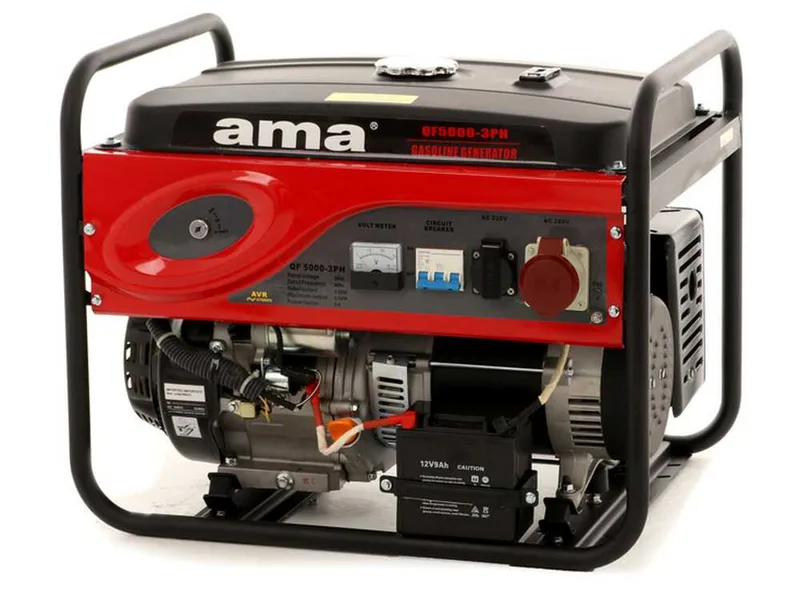 AMA QF5000 3PH - Groupe électrogène 5.5 kW triphasé à essence