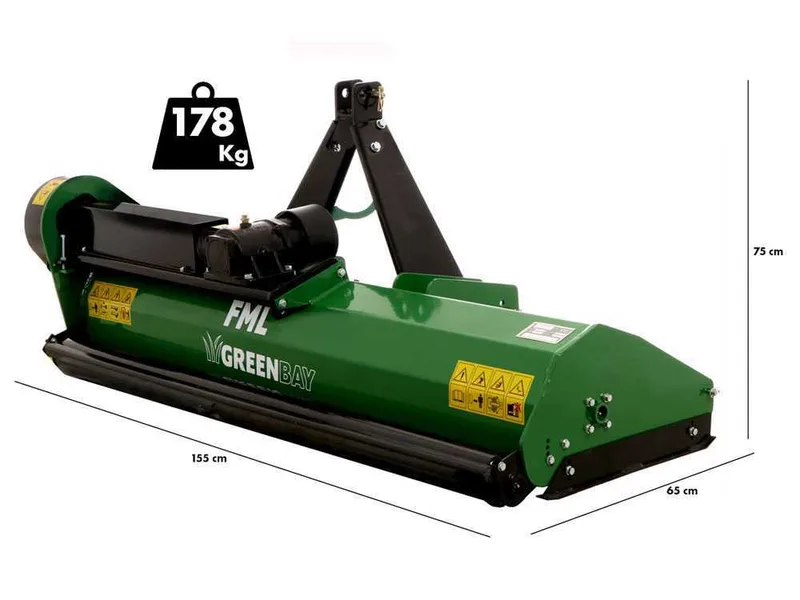 Greenbay FML 145 - Broyeur agricole pour tracteur - Série légère