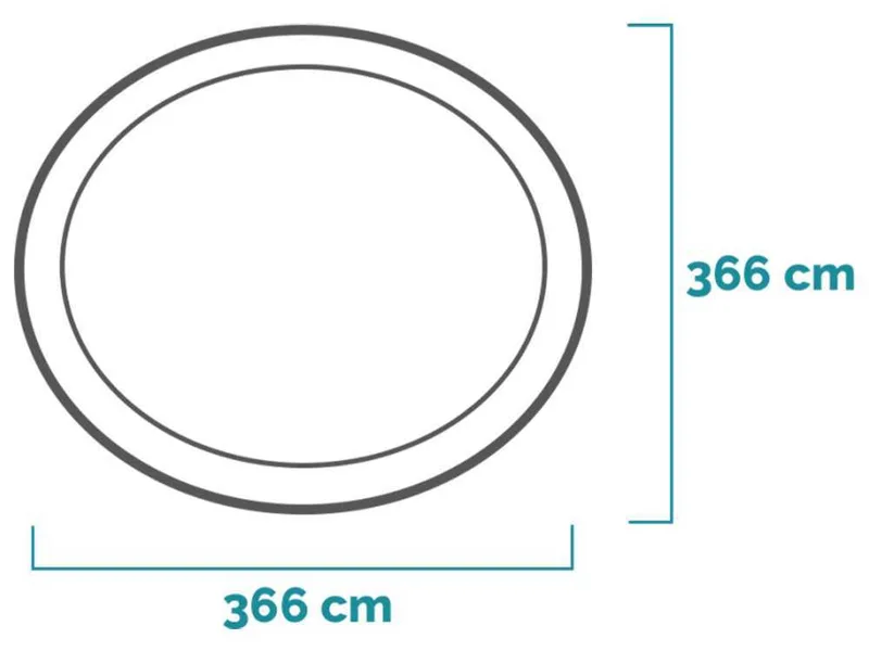 Intex Easy Set 28130NP - Ø366x76 cm - Piscine gonflable