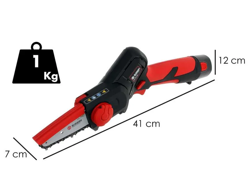 Blue Bird CS 22-04 & PS 23-25 Faster - Kit Élagueuse à batterie + Sécateur électrique de taille - 12.6 V 2.5 Ah - Diamètre de coupe 23 mm