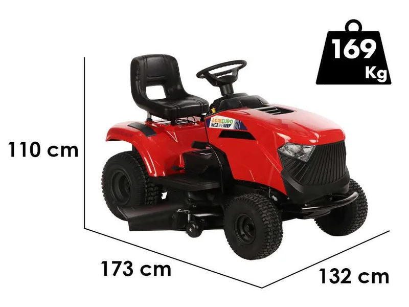 A 108 HD SD W - Tracteur tondeuse - Transmission hydrostatique - Éjection latérale - Mulching