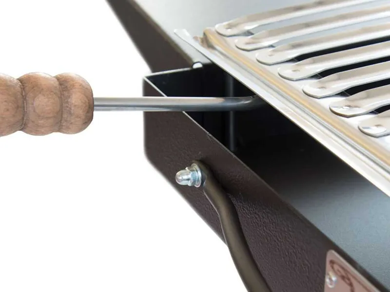 Cruccolini Pisa - Barbecue à bois et charbon en fer artisanal