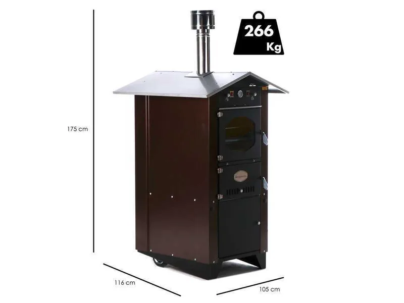 Rossofuoco Garden 80 Plus - Four à bois d'extérieur
