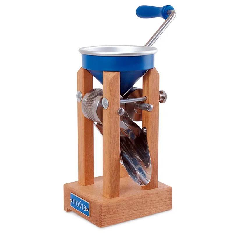 Eschenfelder Novia nb1200 aluminium bleu 150g - Floconneuse manuelle avec rouleaux en acier inoxydable