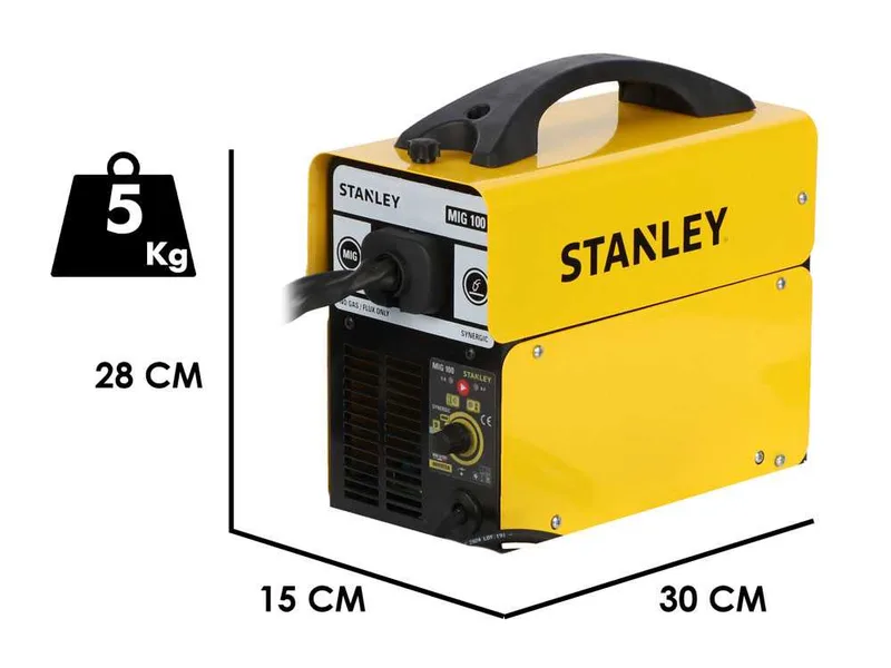 STANLEY MIG 100 - Poste à souder Inverter (MIG) - Pour soudage NO GAZ