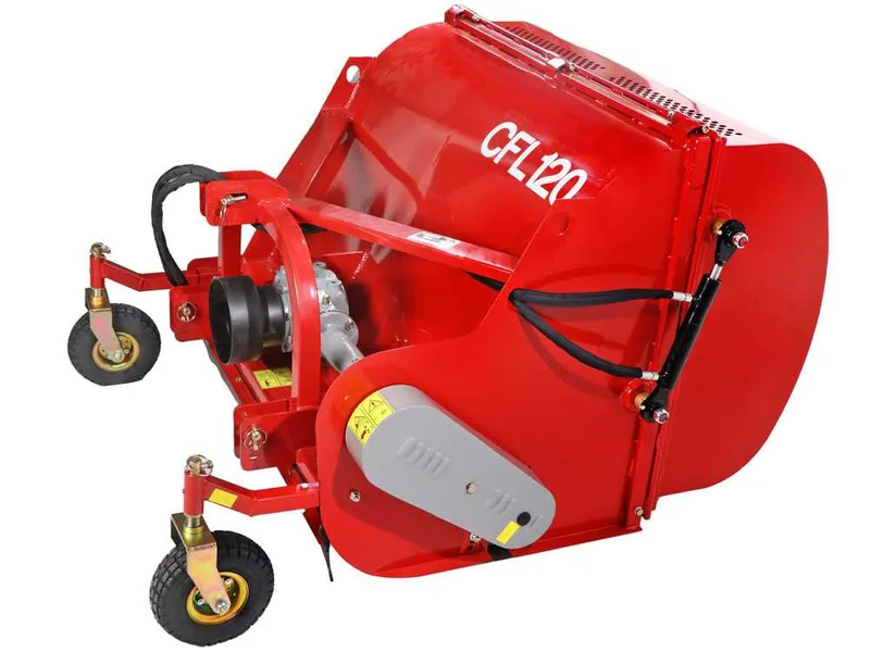 GeoTech Pro CFL120 - Broyeur sur tracteur - Bac de ramassage - Ramasseur - Série moyenne