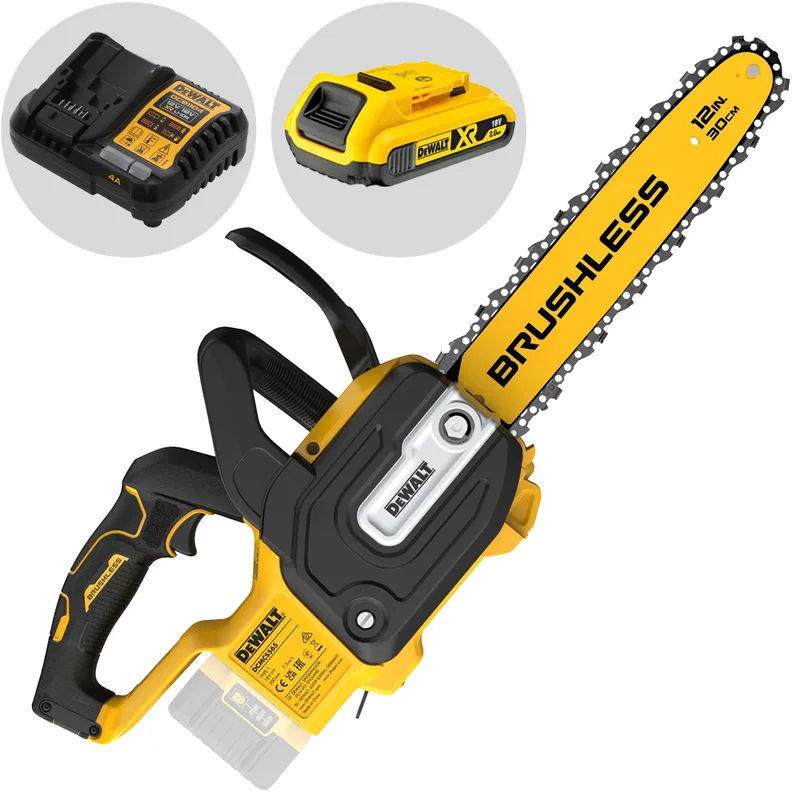 DeWalt DCMCS565P1-QW - Tronçonneuse à batterie compacte - 18 V 2 Ah - Guide de 30 cm