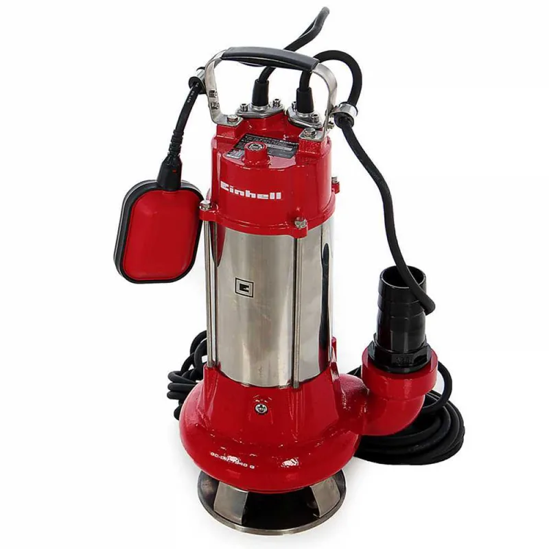 Pompe immergée électrique pour eaux chargées Einhell GC-DP 1340 G - électropompe Inox de 1300 W