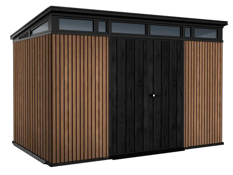 Keter Signature Venetian 11x7 - Abri de jardin - Avec porte à double battant - 340x218x226 cm