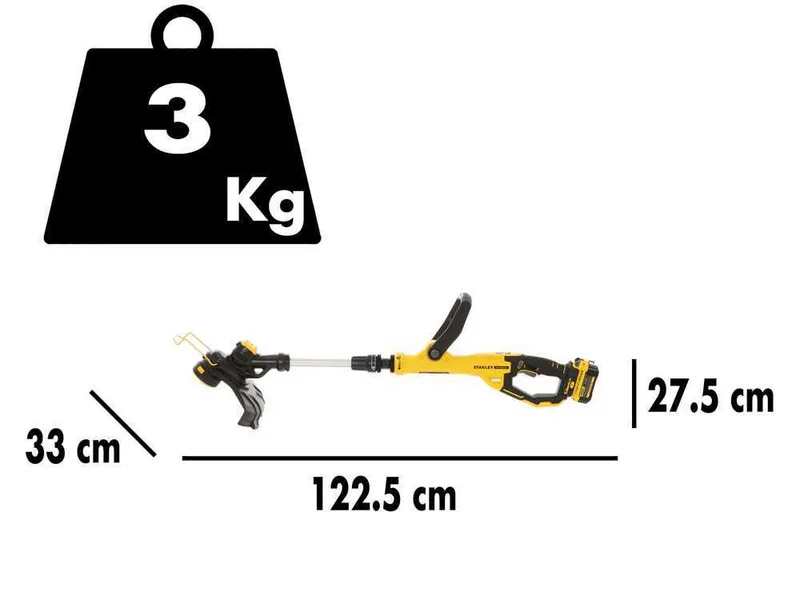 Stanley fatmax V20 - Coupe-bordure à batterie - 18V - 4AH