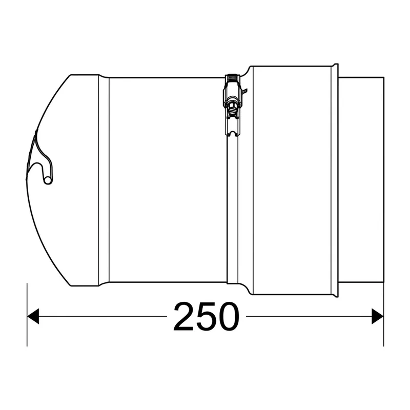 Schiedel Manchon de raccordement enfichable Ø 80 mm pour PPL Ø 130 mm