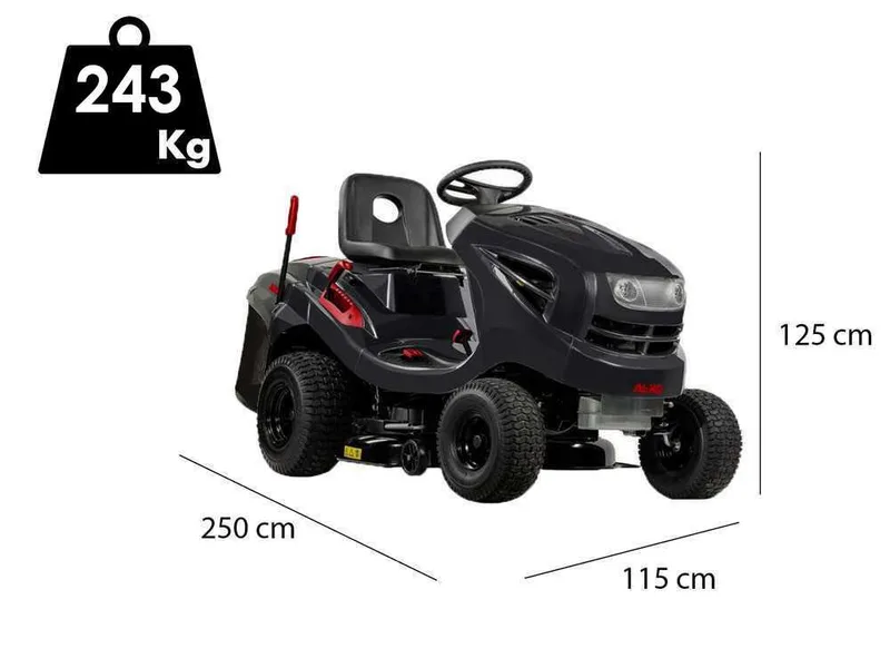 AL-KO T18-103.4 HD-A V2 - Tracteur tondeuse - Boîte hydrostatique - bac de ramassage