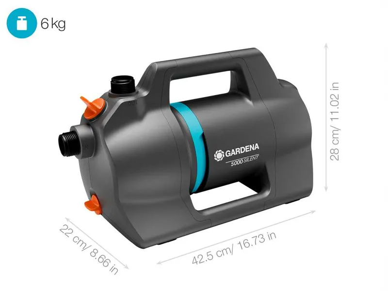Gardena 5000 Silent - Pompe électrique d'arrosage pour le jardin - 550 W
