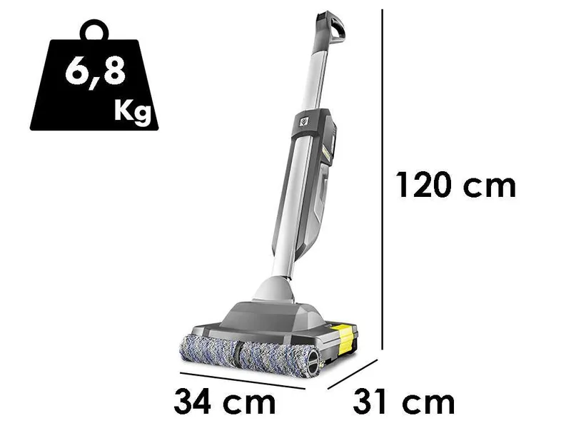 Karcher BR 30/1 C Bp Pack 18/30 - Nettoyeur de sols à batterie 3 en 1 : lave, sèche, aspire