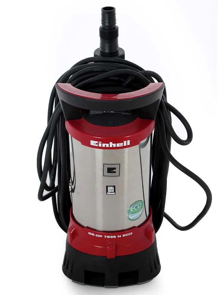 Pompe électrique immergée pour eaux chargées Einhell GE-DP 7935 N ECO - électropompe Inox 790 W