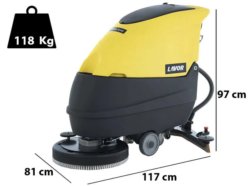 Lavor L5 50B - Autolaveuse à batterie sans-fils 3 en 1 : lave, sèche et aspire