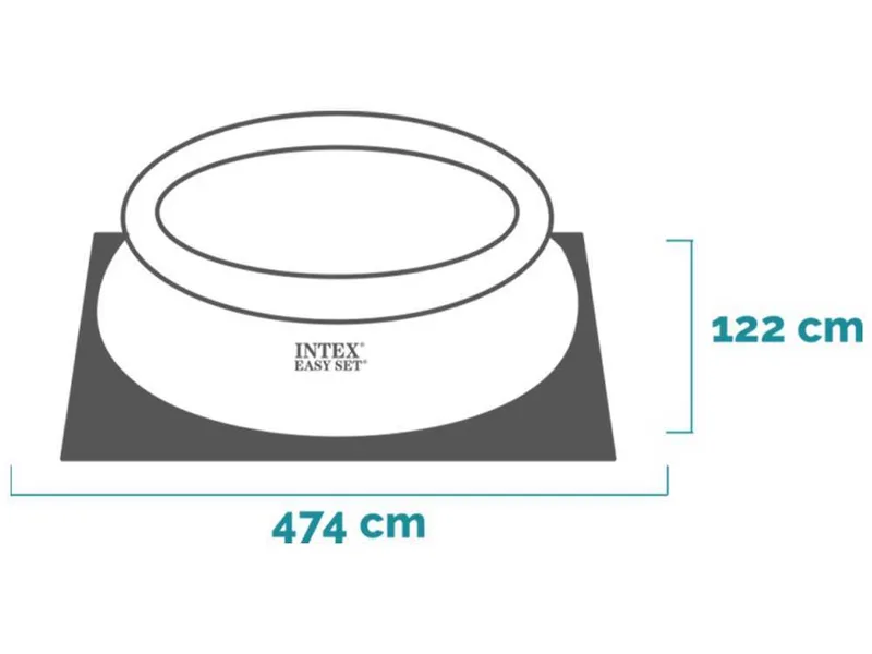 Intex Easy Set 26168NP - Ø457x122 cm - Piscine gonflable