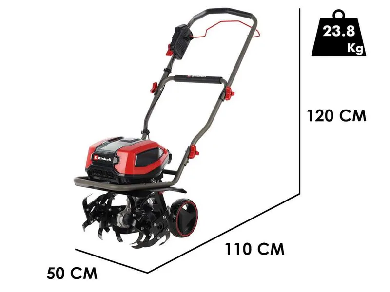 Einhell GP-CR 36/45 Li E BL - Motobineuse électrique à batterie - 36V - 2x 18V 4Ah