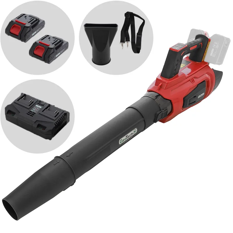GeoTech X-Line BL-20V - Souffleur de feuilles sur batterie - 40V - 2 x 20 V 2 Ah
