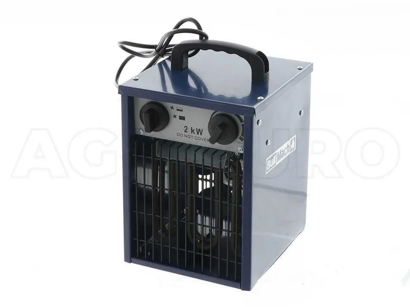 BullMach BM-EFH 2H - Générateur d'air chaud électrique monophasé avec ventilation - 2kW