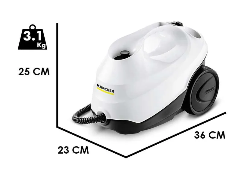 Karcher SC 3 EasyFix - Nettoyeur vapeur - vapeur non stop, réservoir rechargeable - 1900 W