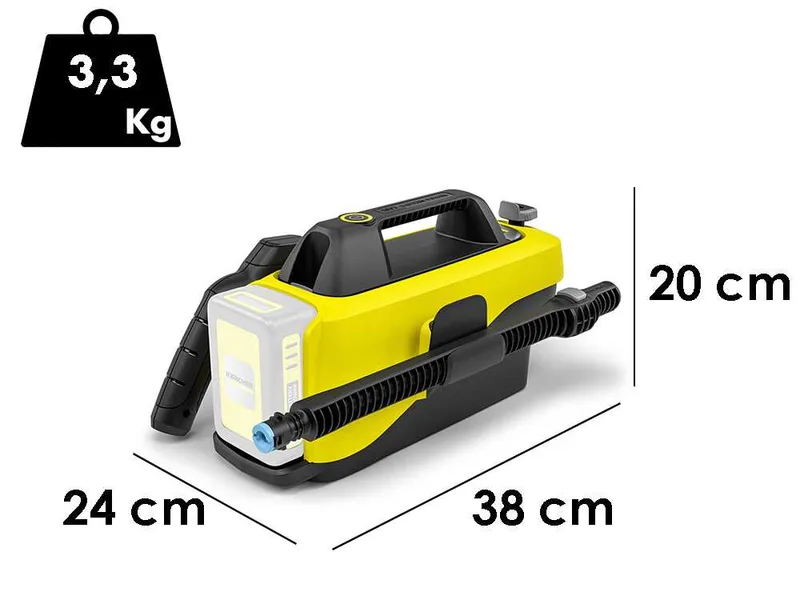 Karcher OC 6-18 - Nettoyeur à moyenne pression portable à batterie - 18 V